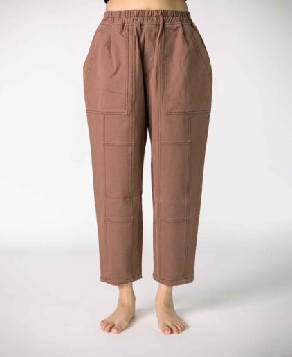 Zeda’s Unisex All Day Long Denim Pants with 4way stretch - Mocha