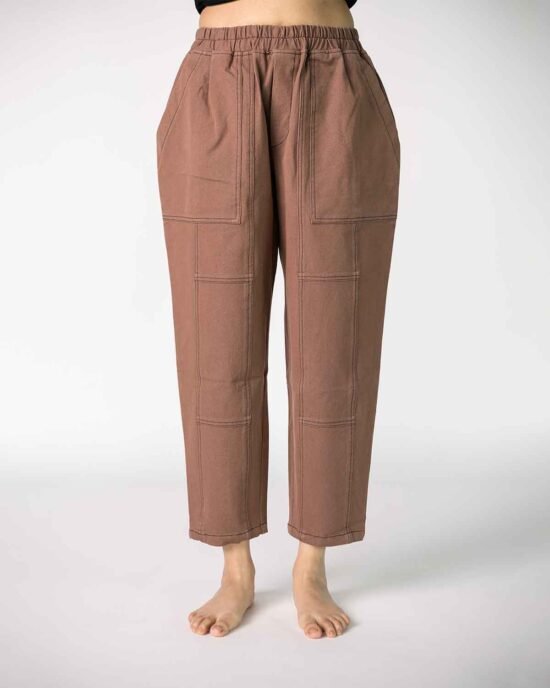 Zeda’s Unisex All Day Long Denim Pants with 4way stretch - Mocha
