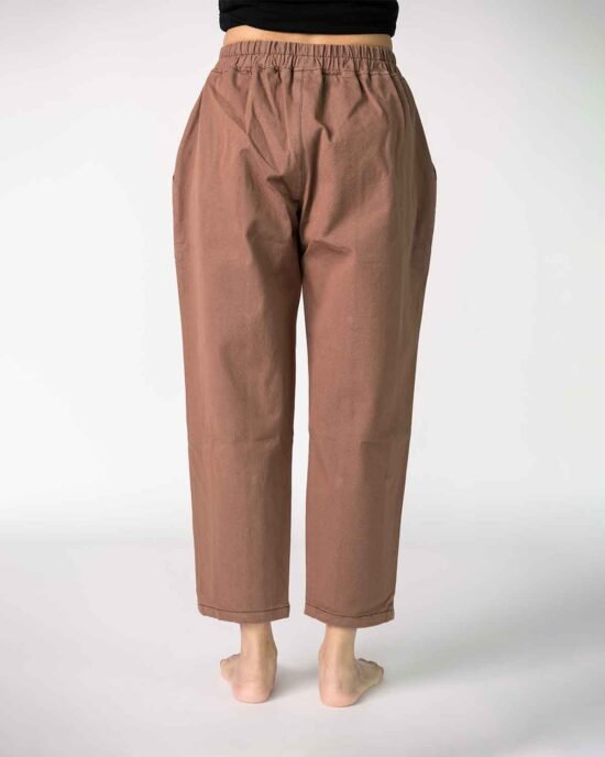 Zeda’s Unisex All Day Long Denim Pants with 4way stretch - Mocha - Image 3