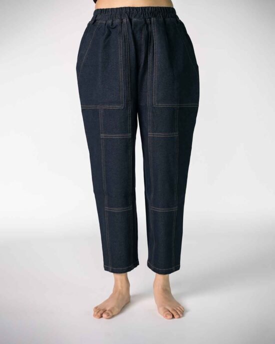 Zeda’s unisex all day long denim - Navy